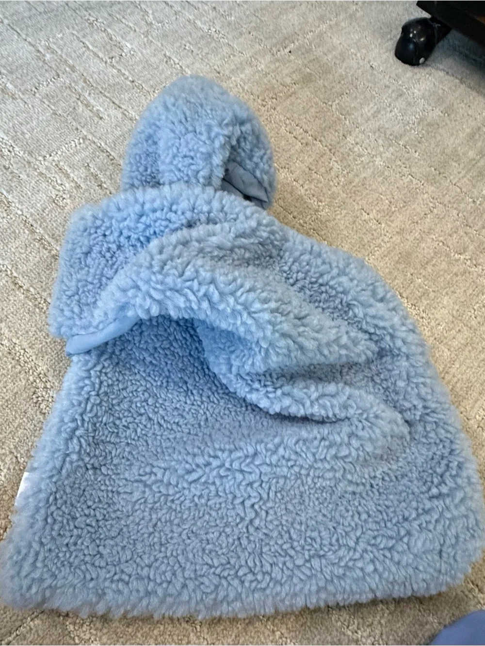 Baby Blue Sherpa Handbag